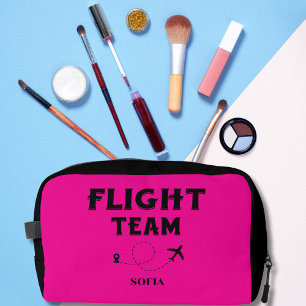 Travel Family Vacation Flight Team & Aeroplane Pin Dopp Kit