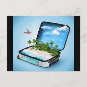 Travel fantasy postcard