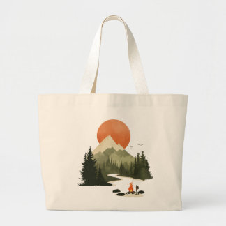 Travel far enough - Adventurist large tote bag