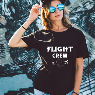 Travel Flight Crew Aeroplane Flying Modern Vacatio T-Shirt