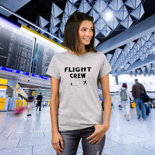 Travel Flight Crew Aeroplane Flying Modern Vacatio T-Shirt