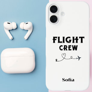 Travel Flight Crew Aeroplane Heart Family Vacation iPhone 16 Plus Case