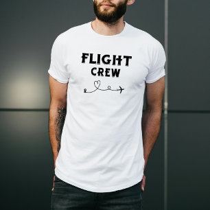 Travel Flight Crew Airplane Flying Modern Vacation T-Shirt