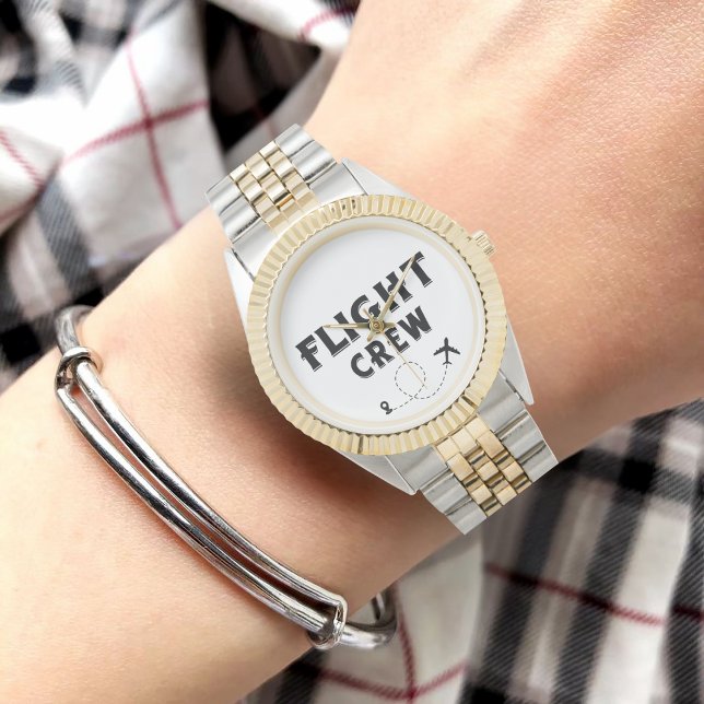 Travel Flight Crew Family Vacation Aeroplane Fun Watch (Creator Uploaded)