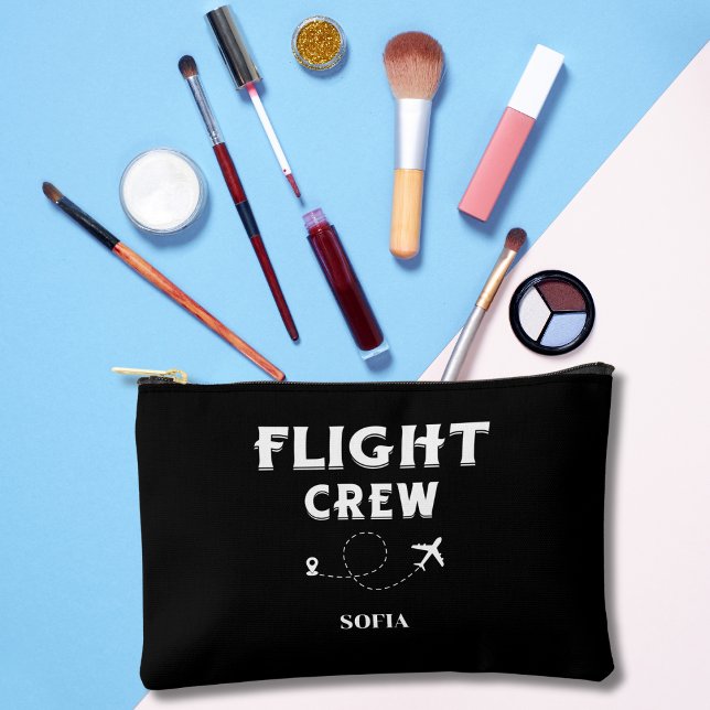 Travel Flight Crew Family Vacation Bachelorette Accessory Pouch (Creator Uploaded)