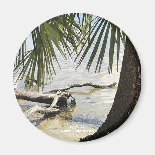 Travel Florida - Cape San Blas Driftwood Beach Magnet
