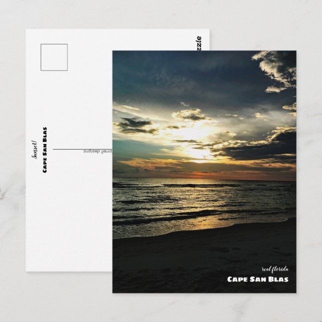 Travel | Florida - Cape San Blas Sunset Postcard (Front/Back)