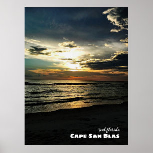 Travel Florida Cape San Blas Sunset Poster