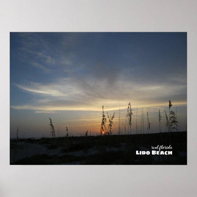 Travel | Florida -  Lido Beach Sunset Poster (Front)
