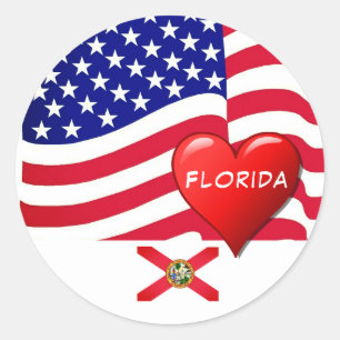 Travel Florida Love Sticker