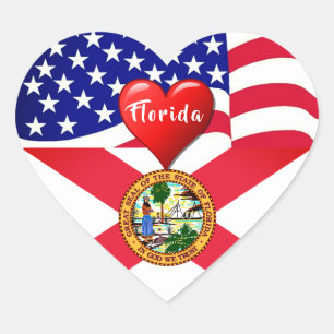 Travel Florida Love Sticker