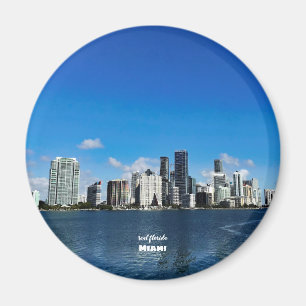 Travel Florida - Miami Skyline Magnet