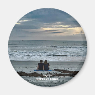 Travel Florida - Neptune Beach Sunrise Together Magnet