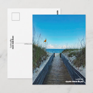 Travel   Florida - Warning Flag, Cape San Blas Postcard