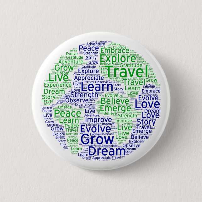 Travel Globe Pin (Front)