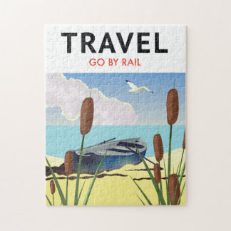 Travel go by Rail Jigsaw Puzzle