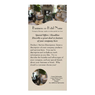 Travel, Hotel, Designer Rack Card Printing