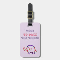 Travel Humour Animal Pun Colourful Elephant