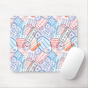 Travel icon mouse mat