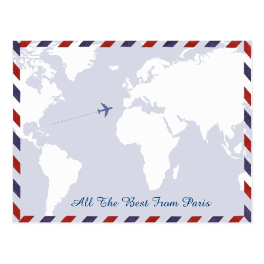 travel ideas . world map postcard