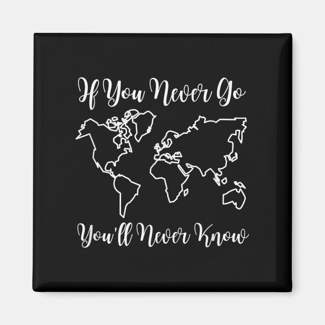 Travel - If You Never Go, You'll Never Know  Magnet (Front)