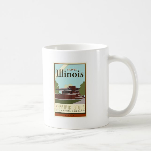 Travel Illinois Coffee Mug (Right)