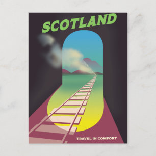 Travel in comfort Scotland Postcard