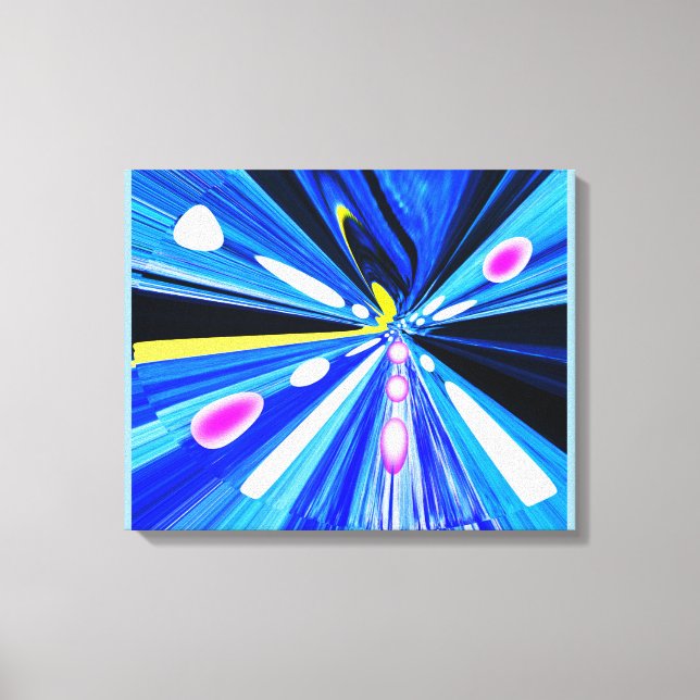 Travel in outer space art canvas print (Front)