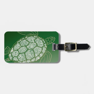 Travel in Style with the Hawaii Green Sea Turtle  Luggage Tag