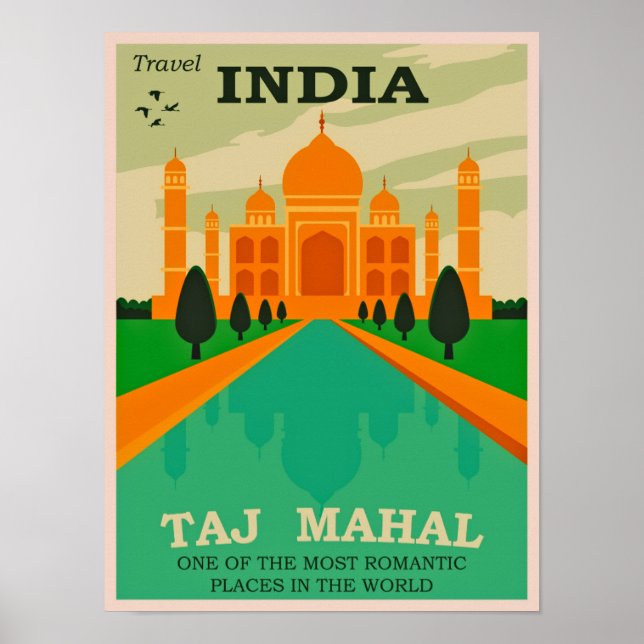 Travel India Vintage  Poster (Front)