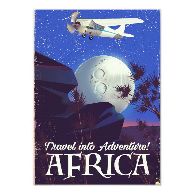 Travel Into Adventure! Africa Photo Print (Front)