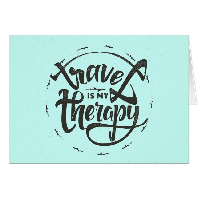 Travel Is My Therapy (Front Horizontal)