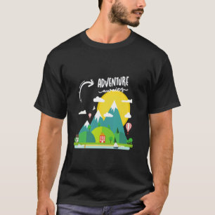 Travel is my therapy I love nature mountain advent T-Shirt