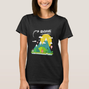 Travel is my therapy I love nature mountain advent T-Shirt