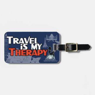 Travel is my Therapy Luggage Tag