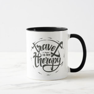 Travel Is My Therapy Mug