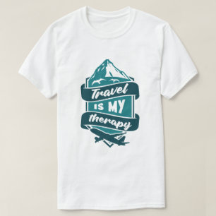 Travel Is My Therapy Wanderlust Graphic T-Shirt