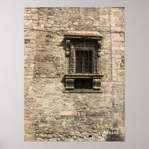 Travel   Italy - Assisi Window on Time Poster