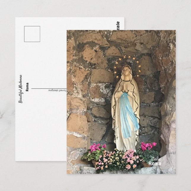 Travel | Italy - Rome, Beautiful Madonna Postcard (Front/Back)