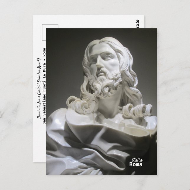 Travel | Italy - Rome - Bernini Sculpture Christ Postcard (Front/Back)