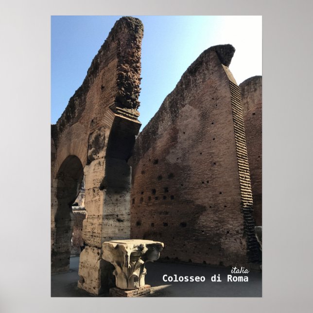 Travel | Italy - Rome, Colosseum Poster (Front)