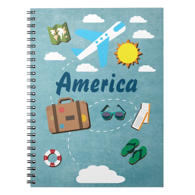 Travel Journal Customisable Vacation Trip Planner (Front)