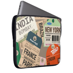 Travel journal laptop sleeve