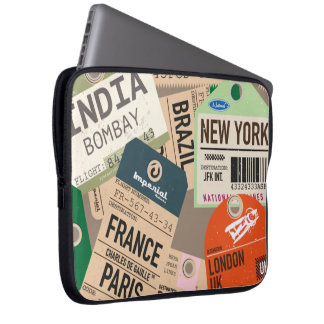 Travel journal laptop sleeve