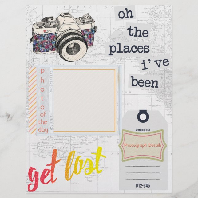 Travel Journal "Picture Of The Day" HorizontalPage (Front)