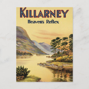 Travel Killarney Ireland by Railways Vintage Postc Postcard