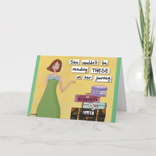 Travel Light - Inspirational Fine Art Card (Front)