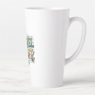Travel Light – Minimalist Adventure Graphic T-Shir Latte Mug