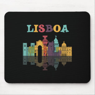 Travel Lisboa Portugal Vacation Family European Tr Mouse Mat