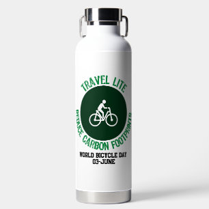 Travel Lite, Reduce Carbon Footprints.w Water Bottle